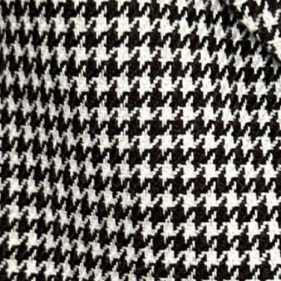 Women’s Size 8 Blazer Black White Houndstooth Career Preppy Bow Pockets Coquette - Picture 8 of 15